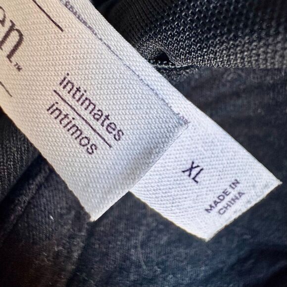 Auden Black Lace Sheer Mesh Bodysuit Teddy Lingerie One-Piece Women’s XL - Picture 6 of 6